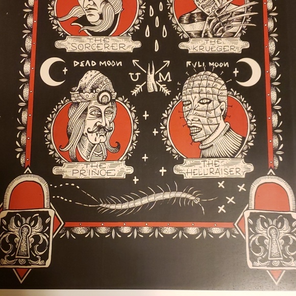 Too Fast Horror Nation Freddy Kruegar Pinhead 11"x17" Tattoo Lithograph Print - Picture 4 of 4